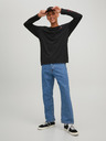 Jack & Jones Modré pánske džínsy širokého strihu Jack & Jones Eddie