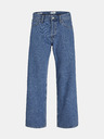 Jack & Jones Modré pánske džínsy širokého strihu Jack & Jones Eddie
