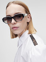 Karl Lagerfeld Biele dámske košeľové šaty KARL LAGERFELD