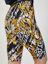 Versace Jeans Couture Versace Jeans Couture žlto-čierne dámske krátke legíny so vzorom