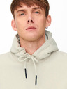 ONLY & SONS Béžová pánska basic mikina s kapucňou ONLY & SONS Ceres