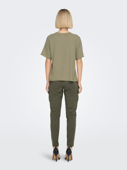 ONLY Khaki dámske tričko ONLY Lucy