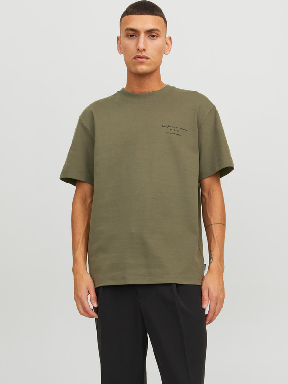 Jack & Jones Jack & Jones Sanchez Khaki pánske tričko