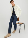 Jack & Jones Tmavomodré pánske džínsy rovného strihu Jack & Jones Chris