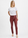 Orsay Bordové dámske nohavice skinny fit ORSAY