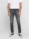 ONLY & SONS Šedé slim fit džínsy ONLY & SONS Warp