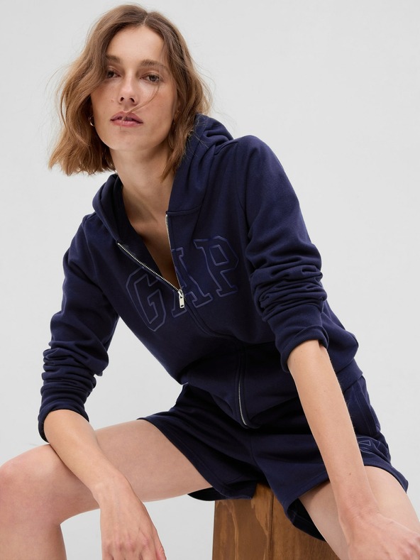 GAP Mikina vintage soft logo zip GAP