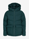 Jack & Jones Jack & Jones Sterbo tmavozelená chlapčenská prešívaná zimná bunda