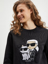 Karl Lagerfeld Čierna dámska mikina KARL LAGERFELD Ikonik
