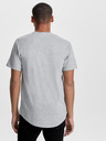 ONLY & SONS Svetlosivé pruhované základné tričko ONLY & SONS Matt