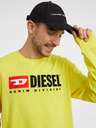 Diesel Žlté pánske tričko s dlhým rukávom Diesel