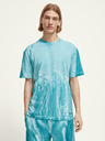 Scotch & Soda Tyrkysová pánska vzorovaná košeľa Scotch & Soda