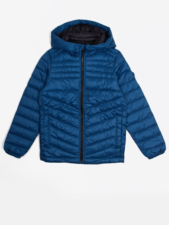 Jack & Jones Tmavomodrá chlapčenská prešívaná bunda Jack & Jones Hero
