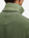 Scotch & Soda Zelená pánska polokošeľa Scotch & Soda Garment Dye