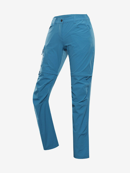 ALPINE PRO Modré dámske outdoorové nohavice s odnímateľnými nohavicami ALPINE PRO NESCA
