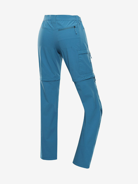 ALPINE PRO Modré dámske outdoorové nohavice s odnímateľnými nohavicami ALPINE PRO NESCA