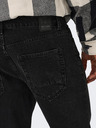 ONLY & SONS Čierne skrátené straight fit džínsy ONLY & SONS Avi
