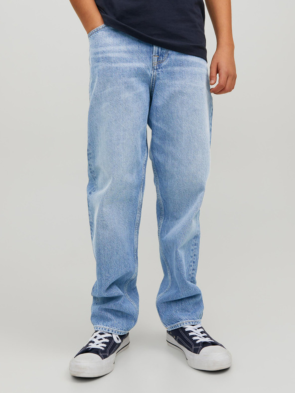Jack & Jones Svetlomodré chlapčenské džínsy rovného strihu Jack & Jones Chris