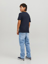 Jack & Jones Svetlomodré chlapčenské džínsy rovného strihu Jack & Jones Chris