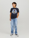 Jack & Jones Svetlomodré chlapčenské džínsy rovného strihu Jack & Jones Chris
