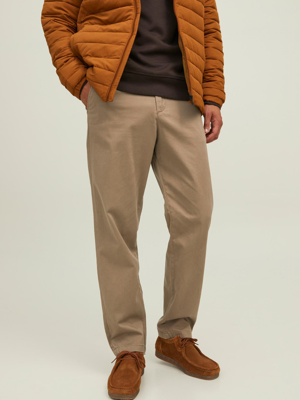 Jack & Jones Jack & Jones Kane béžové pánske chino nohavice