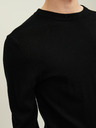 Jack & Jones Čierny pánsky vlnený sveter Jack & Jones Mark