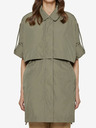 Geox Khaki dámska oversize parka s vyhrnutými rukávmi Geox Pisa