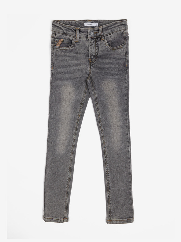 name it Šedé dievčenské džínsy skinny fit name it Pete