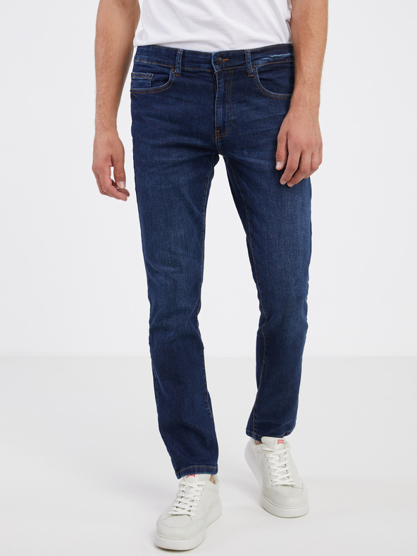 ONLY & SONS Tmavomodré pánske slim fit džínsy ONLY & SONS Sweft