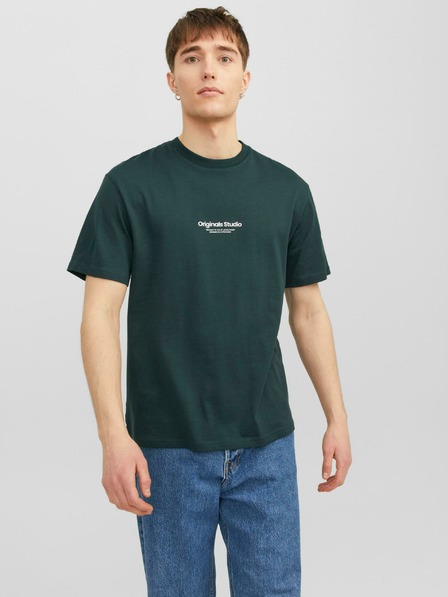 Jack & Jones Tmavozelená pánska košeľa Jack & Jones Vesterbo