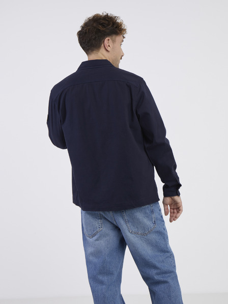 Jack & Jones Tmavomodrá pánska vrchná košeľa Jack & Jones Ben
