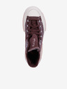 Converse Vínové dámske členkové tenisky na platforme Converse Run Star Legacy CX Future Archive