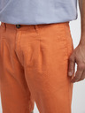 Pepe Jeans Pánske oranžové šortky so zmesou ľanu Pepe Jeans