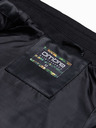 Ombre Clothing Čierna pánska zimná prešívaná bunda Ombre Clothing