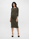 Mama.licious Khaki tehotenské midi šaty bez rukávov Mama.licious Ariella