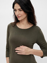 Mama.licious Khaki tehotenské midi šaty bez rukávov Mama.licious Ariella