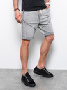 Ombre Clothing Šedé pánske džínsové šortky Ombre Clothing W361