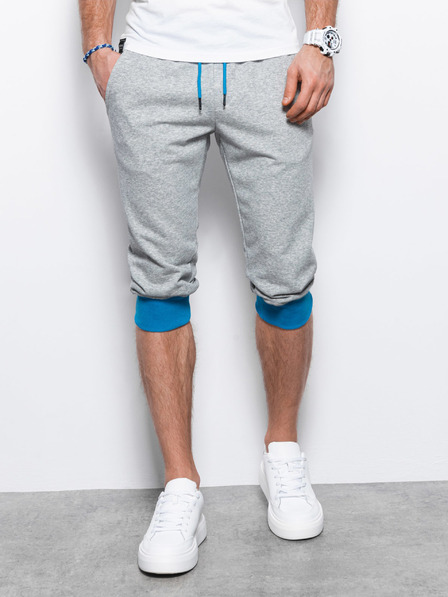 Ombre Clothing Modro-šedé pánske tepláky Ombre Clothing V5 P29