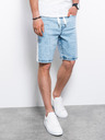 Ombre Clothing Svetlomodré pánske džínsové šortky Ombre Clothing W363