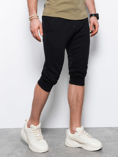 Ombre Clothing Pánske tepláky - čierne V6 P29
