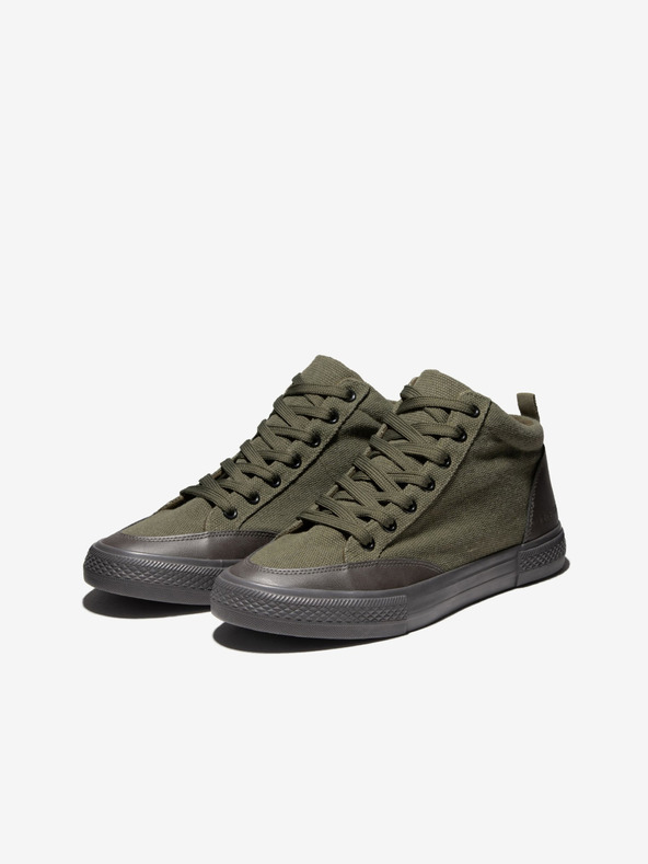 Ombre Clothing Čierno-zelené pánske tenisky Ombre Oblečenie T377