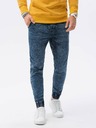 Ombre Clothing Modré pánske nohavice P1027