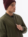Ombre Clothing Khaki pánska prechodná bunda Ombre Clothing C538