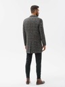 Ombre Clothing Čierny pánsky kabát C500