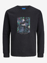 Jack & Jones Čierna chlapčenská mikina Jack & Jones Silver