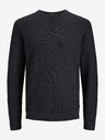 Jack & Jones Čierny pánsky sveter Jack & Jones Arthur