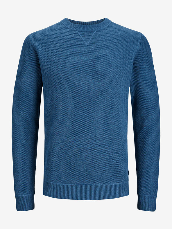 Jack & Jones Modrý pánsky sveter Jack & Jones Cameron