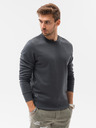 Ombre Clothing Tmavosivá pánska základná mikina Ombre Clothing B