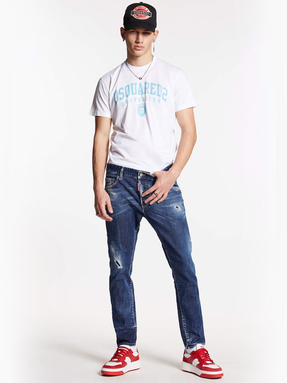 DSQUARED2 Modré pánske slim fit džínsy DSQUARED2