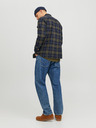 Jack & Jones Modro-zelená pánska košeľa Jack & Jones Heridan check
